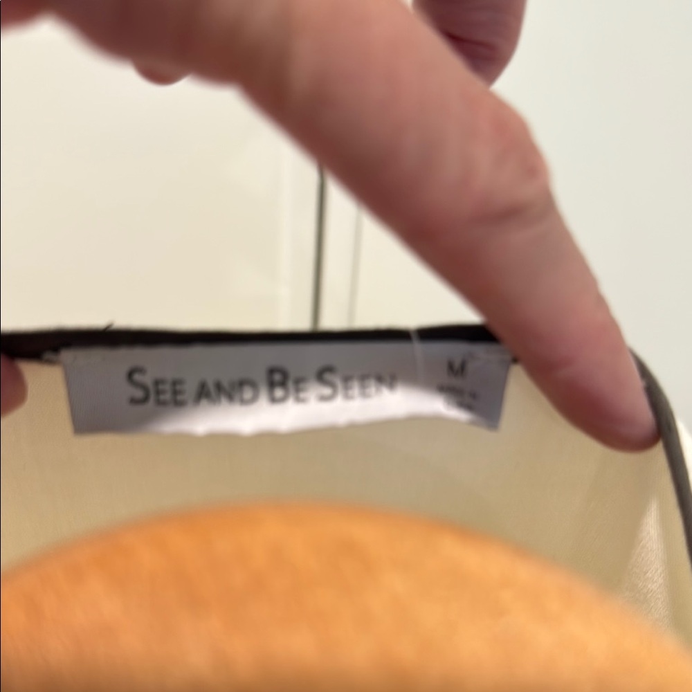 Boho Cream Dress with green Accents - Picture 6 of 6